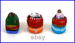 Vintage Japan Folk Toy Clay Doll Karatsu Kunchi FestivalHikiyama set of14 EL0262