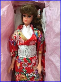 Vintage Japan PB Store Exclusive Japanese Kimono Barbie With RARE wig MIB