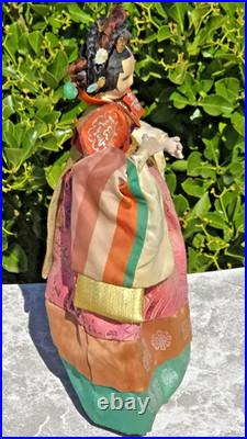 Vintage Japanese Artist Shinzenbi Ningyo Kenkyusho Hand Made Traditional Doll
