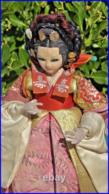 Vintage Japanese Artist Shinzenbi Ningyo Kenkyusho Hand Made Traditional Doll