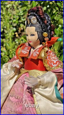 Vintage Japanese Artist Shinzenbi Ningyo Kenkyusho Hand Made Traditional Doll