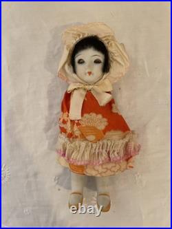 Vintage Japanese Bisque Doll Sakura Bisque Mignonette Antique Retro 1920-1940 Vintage Japanese Bisque Doll Sakura Bisque Mignonette Antique Retro 1920-1940