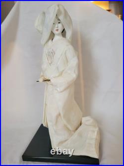 Vintage Japanese Bride Doll White Kimono Wedding Geisha Gofun Yoshitoku 12