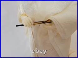 Vintage Japanese Bride Doll White Kimono Wedding Geisha Gofun Yoshitoku 12