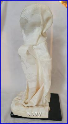 Vintage Japanese Bride Doll White Kimono Wedding Geisha Gofun Yoshitoku 12