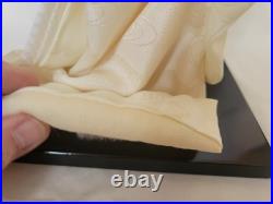 Vintage Japanese Bride Doll White Kimono Wedding Geisha Gofun Yoshitoku 12