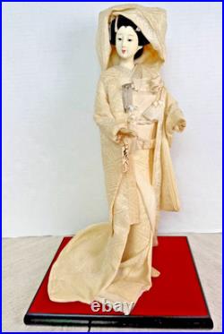 Vintage Japanese Bride Doll in Wedding Kimono Sukiyo Doll Research Institute New
