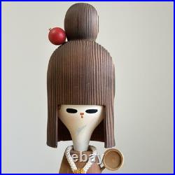 Vintage Japanese Creative Kokeshi Doll 45cm 17.7 Girl Folk Art Handmade Japan