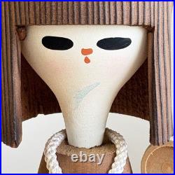 Vintage Japanese Creative Kokeshi Doll 45cm 17.7 Girl Folk Art Handmade Japan
