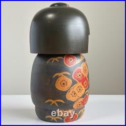 Vintage Japanese Creative Kokeshi Doll 9.8 Signed by Toa Sekiguchi Floral Robe