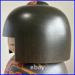 Vintage Japanese Creative Kokeshi Doll 9.8 Signed by Toa Sekiguchi Floral Robe