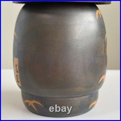 Vintage Japanese Creative Kokeshi Doll 9.8 Signed by Toa Sekiguchi Floral Robe