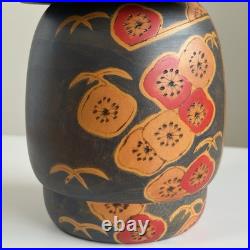 Vintage Japanese Creative Kokeshi Doll 9.8 Signed by Toa Sekiguchi Floral Robe