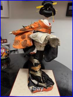Vintage Japanese Doll 17 Kimono Geisha Maiko Traditional Folk Craft Japan
