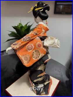Vintage Japanese Doll 17 Kimono Geisha Maiko Traditional Folk Craft Japan