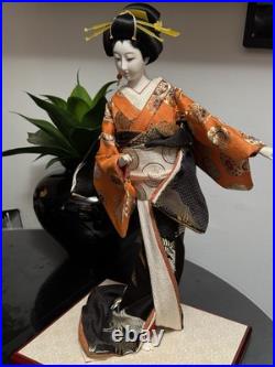 Vintage Japanese Doll 17 Kimono Geisha Maiko Traditional Folk Craft Japan