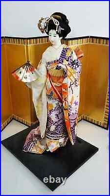 Vintage Japanese Doll Beautiful Geisha in beautiful Kimono Elegant lady 21 53cm Vintage Japanese Doll Beautiful Geisha in beautiful Kimono Elegant lady 21 53cm