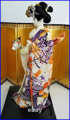 Vintage Japanese Doll Beautiful Geisha in beautiful Kimono Elegant lady 21 53cm Vintage Japanese Doll Beautiful Geisha in beautiful Kimono Elegant lady 21 53cm