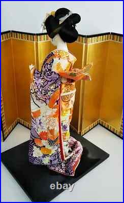 Vintage Japanese Doll Beautiful Geisha in beautiful Kimono Elegant lady 21 53cm Vintage Japanese Doll Beautiful Geisha in beautiful Kimono Elegant lady 21 53cm
