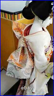Vintage Japanese Doll Beautiful Geisha in beautiful Kimono Elegant lady 21 53cm Vintage Japanese Doll Beautiful Geisha in beautiful Kimono Elegant lady 21 53cm