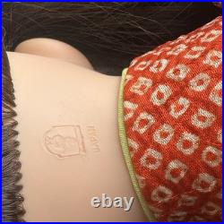 Vintage Japanese Doll Kimono Black Hair Marked Japan Collectible Rubber 18