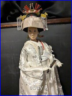 Vintage Japanese Doll Kimono Geisha Bride 23 in