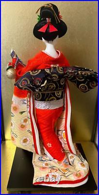 Vintage Japanese Doll Kimono Geisha Maiko Bell Sukiyo