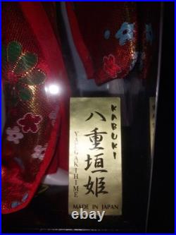 Vintage Japanese Doll Kimono Geisha Maiko Kabuto Samurai Helmet Yaegaki