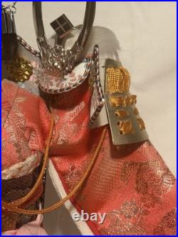 Vintage Japanese Doll Kimono Geisha Maiko Kabuto Samurai Helmet Yaegaki Hime
