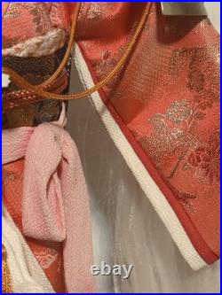 Vintage Japanese Doll Kimono Geisha Maiko Kabuto Samurai Helmet Yaegaki Hime