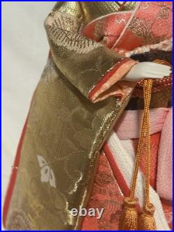 Vintage Japanese Doll Kimono Geisha Maiko Kabuto Samurai Helmet Yaegaki Hime