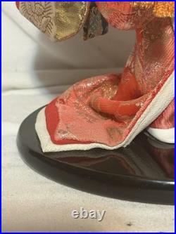 Vintage Japanese Doll Kimono Geisha Maiko Kabuto Samurai Helmet Yaegaki Hime