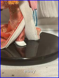 Vintage Japanese Doll Kimono Geisha Maiko Kabuto Samurai Helmet Yaegaki Hime