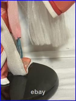 Vintage Japanese Doll Kimono Geisha Maiko Kabuto Samurai Helmet Yaegaki Hime