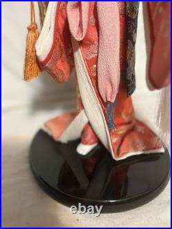 Vintage Japanese Doll Kimono Geisha Maiko Kabuto Samurai Helmet Yaegaki Hime