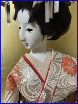 Vintage Japanese Doll Kimono Geisha Maiko Ningyo Standing Figurine Fans Vintage Japanese Doll Kimono Geisha Maiko Ningyo Standing Figurine Fans