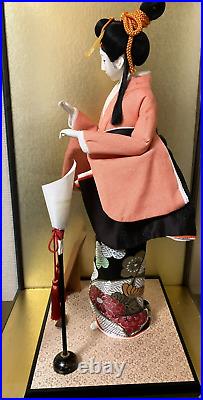 Vintage Japanese Doll Kimono Geisha Maiko Traditional Folk Craft H 20 IN