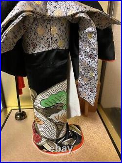 Vintage Japanese Doll Kimono Geisha Maiko Traditional Folk Craft H 20 IN