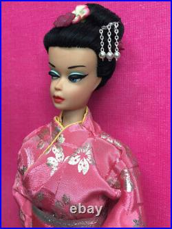 Vintage Japanese Fashion Queen Raven BARBIE Pink Japan Kimono & Obi DOLL BYAPRIL