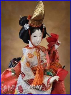 Vintage Japanese Folk Art Oyama Ningyo Geisha Doll Traditional Silk Kimono 16