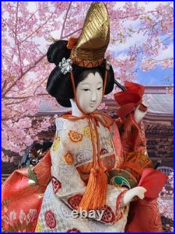 Vintage Japanese Folk Art Oyama Ningyo Geisha Doll Traditional Silk Kimono 16