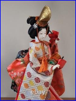 Vintage Japanese Folk Art Oyama Ningyo Geisha Doll Traditional Silk Kimono 16