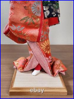 Vintage Japanese Folk Art Oyama Ningyo Geisha Doll Traditional Silk Kimono 16