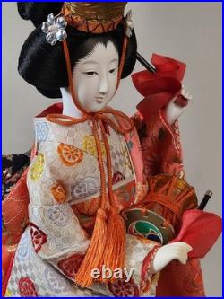 Vintage Japanese Folk Art Oyama Ningyo Geisha Doll Traditional Silk Kimono 16