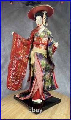 Vintage Japanese Fuji Doll Kimono Geisha Maiko Traditional Folk Craft Japan 22