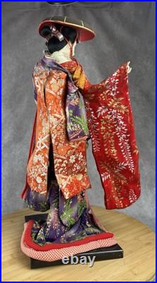 Vintage Japanese Fuji Doll Kimono Geisha Maiko Traditional Folk Craft Japan 22