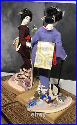 Vintage Japanese Geisha Dolls