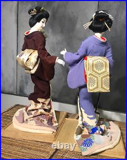 Vintage Japanese Geisha Dolls