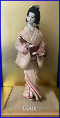 Vintage Japanese Gofun Doll Kimono Geisha Maiko Branch Flower Vintage Japanese Gofun Doll Kimono Geisha Maiko Branch Flower