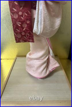 Vintage Japanese Gofun Doll Kimono Geisha Maiko Branch Flower Vintage Japanese Gofun Doll Kimono Geisha Maiko Branch Flower